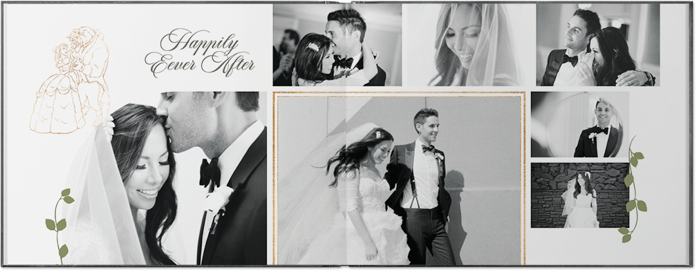 Disney's Happily Ever After Photo Book, 11x14, Premium Leather Cover, Deluxe Layflat