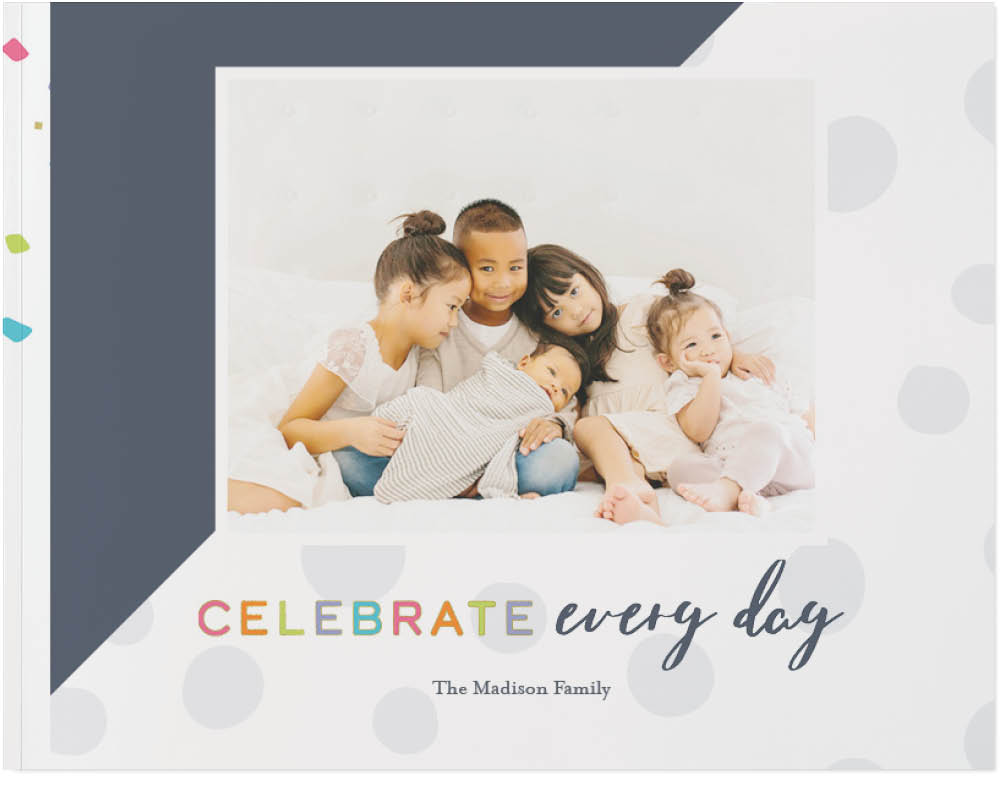 Celebrate Family by Float Paperie Photo Book, 8x11, Soft Cover, Standard Pages