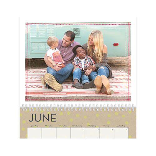 Kraft Pop Calendar Wall Calendar, 8x11