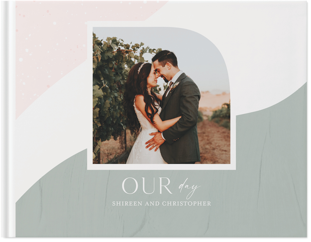 Boho Wedding Photo Book, 8x11, Hard Cover - Glossy, PROFESSIONAL 6 COLOR PRINTING, Standard Pages