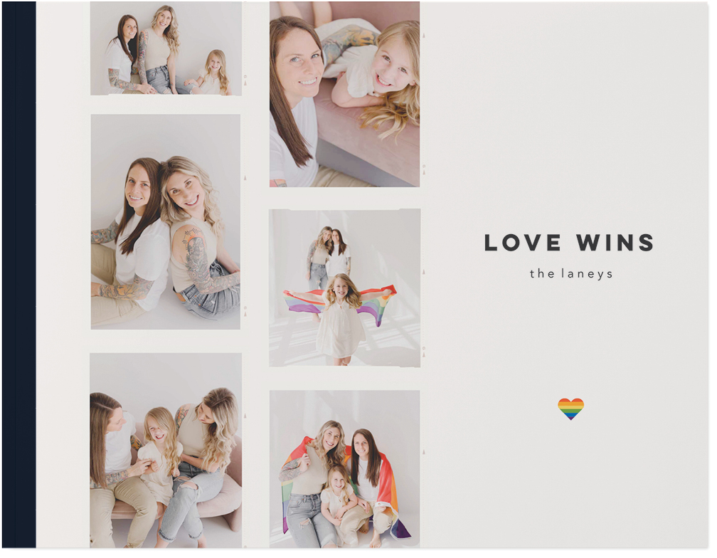 Love Wins Photo Book, 8x11, Soft Cover, Standard Pages