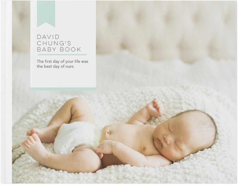 Modern Baby Photo Book, 8x11, Soft Cover, Standard Pages