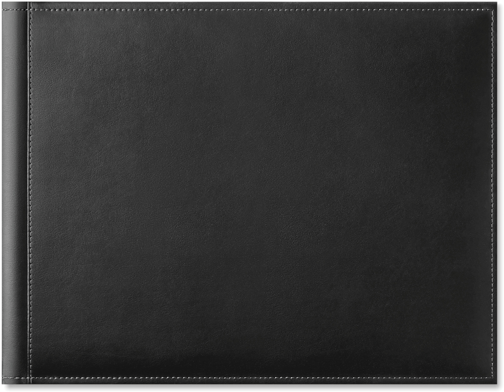 Modern Wedding Story Photo Book, 8x11, Premium Leather Cover, Deluxe Layflat
