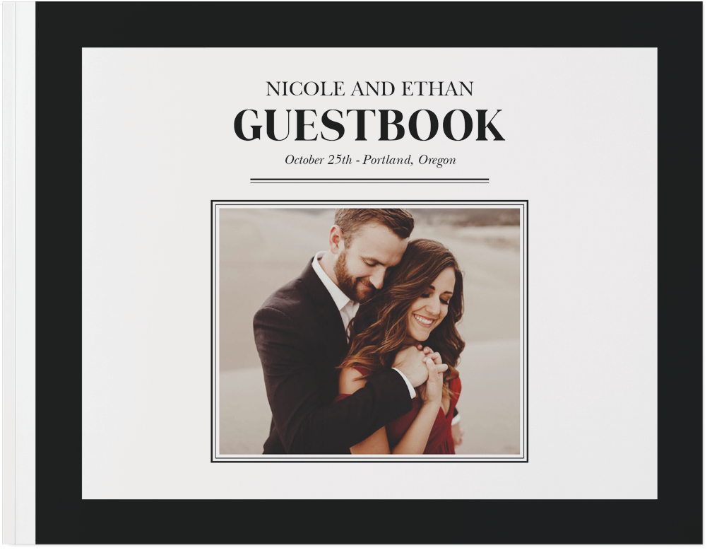 Our Wedding Day Guestbook Photo Book, 8x11, Soft Cover, Standard Pages
