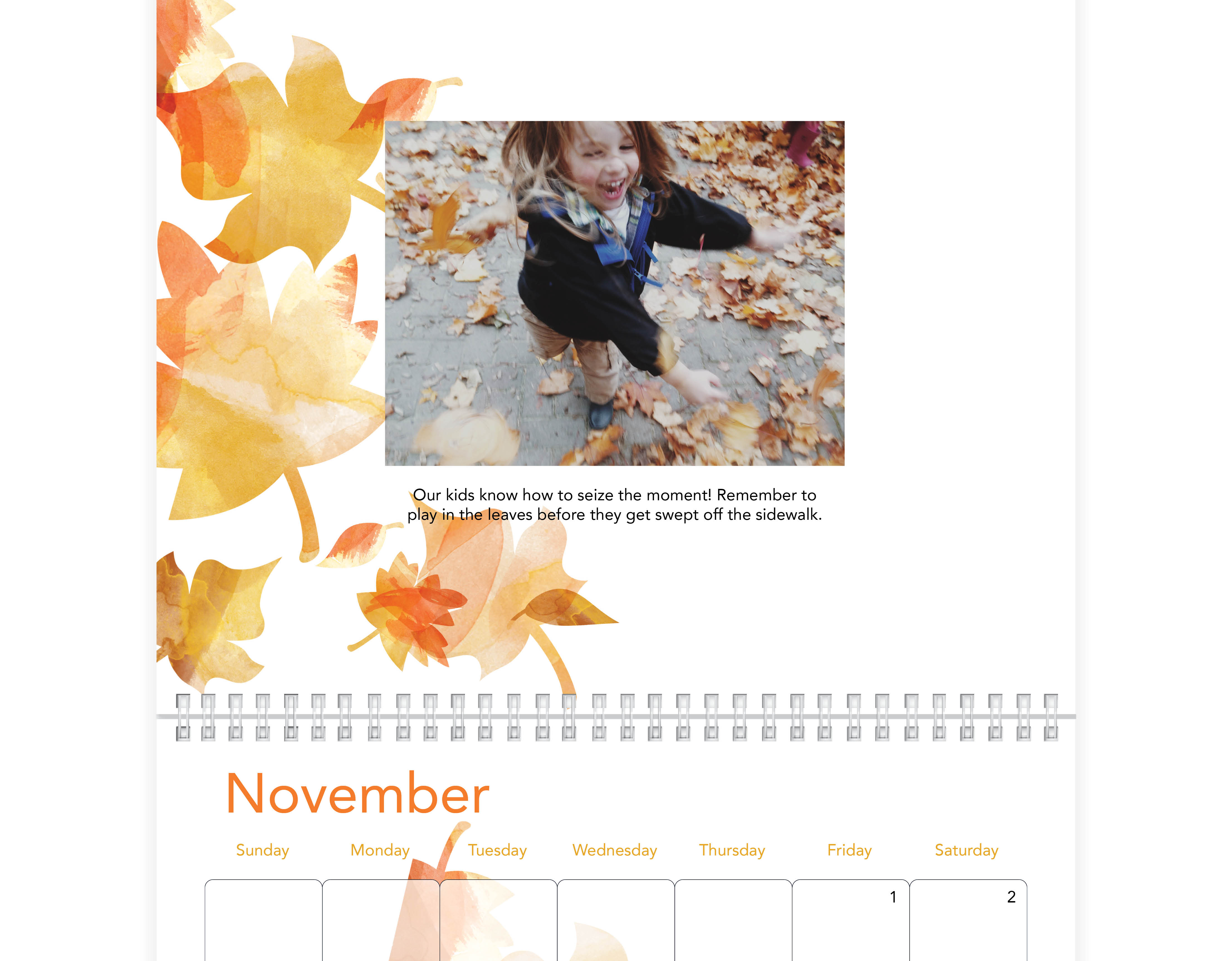 Watercolor Seasons Wall Calendar Shutterfly