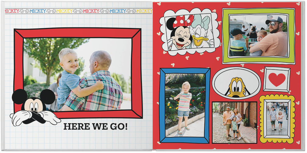 12x12 Disney Trip Scrapbook, Disney Photo Album, Disney Family Fun Scrapbook  