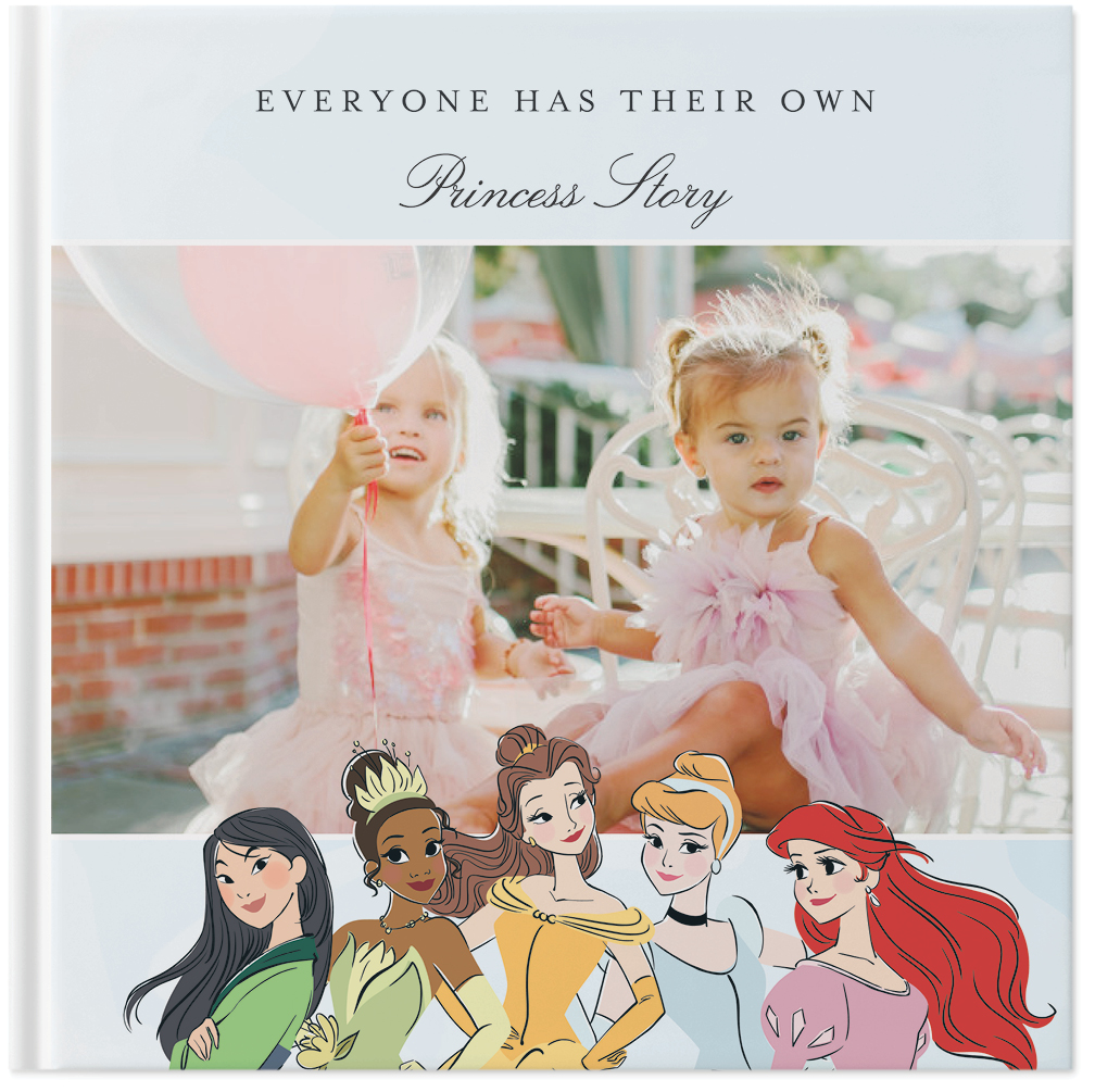 Disney Princess Photo Book, 12x12, Hard Cover - Glossy, Deluxe Layflat