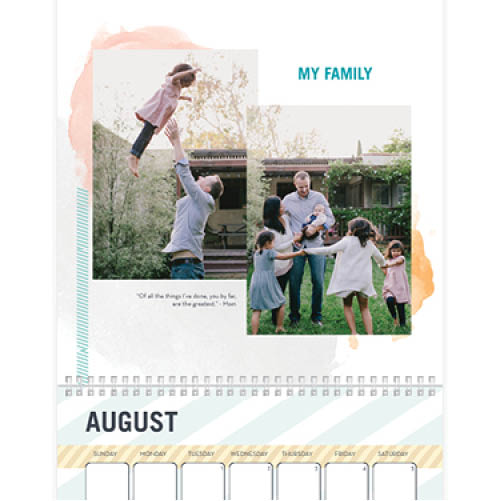 Everyday Watercolor Calendar Wall Calendar, 12x12