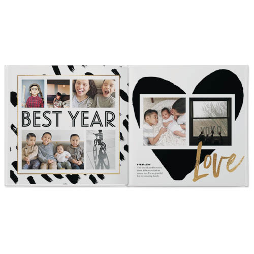 Family Yearbook Photo Book, 8x8, Professional Flush Mount Albums, Flush Mount Pages