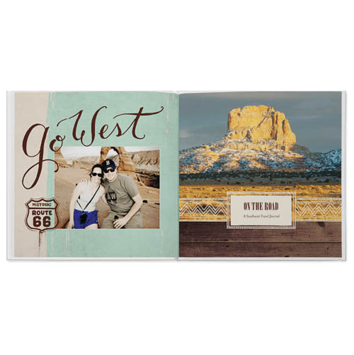 Go Southwest Photo Book, 12x12, Professional Flush Mount Albums, Flush Mount Pages