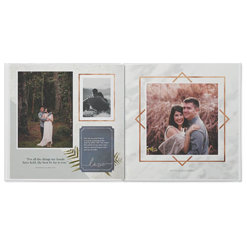 Love Grows Photo Book, 10x10, Professional Flush Mount Albums, Flush Mount Pages