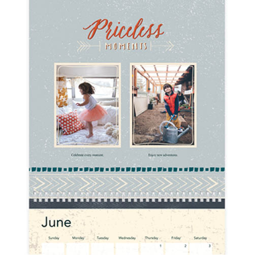 Rustic Textures Wall Calendar, 12x12