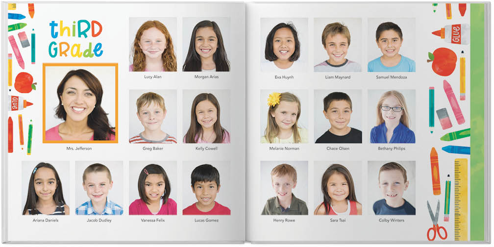 Elementary School Yearbook Page Ideas