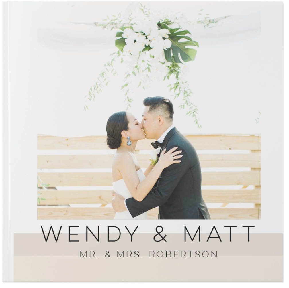 Modern Wedding Story Photo Book, 8x8, Soft Cover, Standard Pages