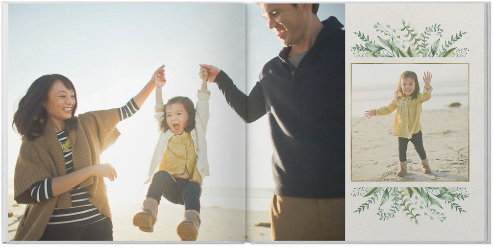Watercolor Greenery by Sarah Hawkins Designs 10x10 Photo Book Preview 3