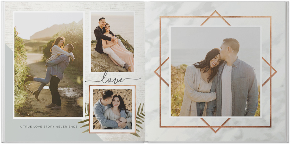 Forever Love by With Merriment Photo Book, 10x10, Premium Leather Cover, Deluxe Layflat